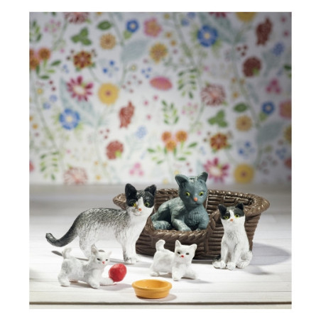 Lundby - Dockhustillbehör, Kattfamilj