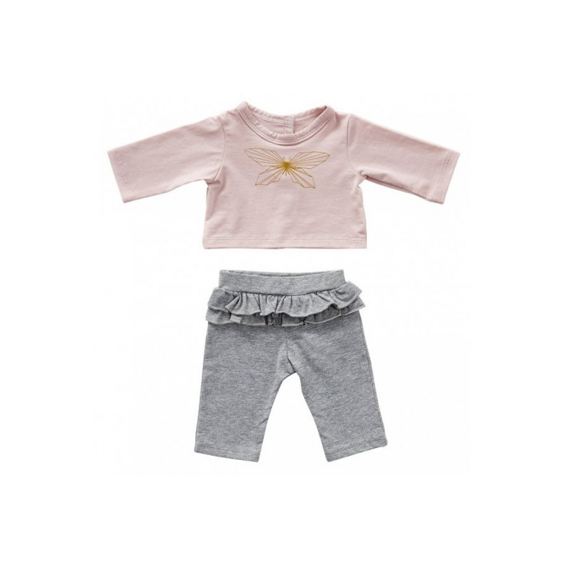 byAstrup -  Tröja och byxa, Rosa / Blå 45cm