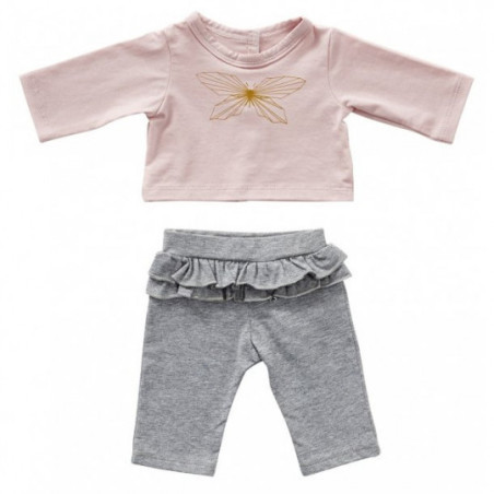 byAstrup -  Tröja och byxa, Rosa / Blå 45cm