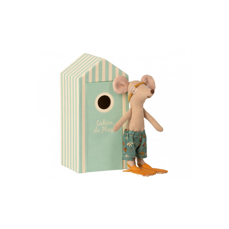 Maileg - Storebror mus i badhytt