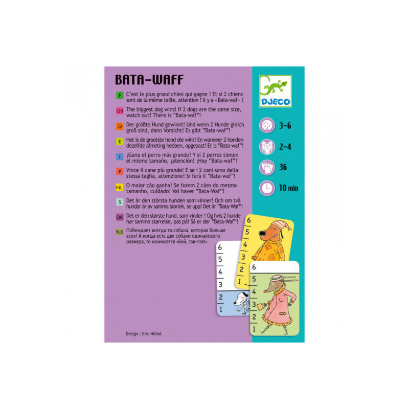 Djeco - Playing cards, Bata-waf