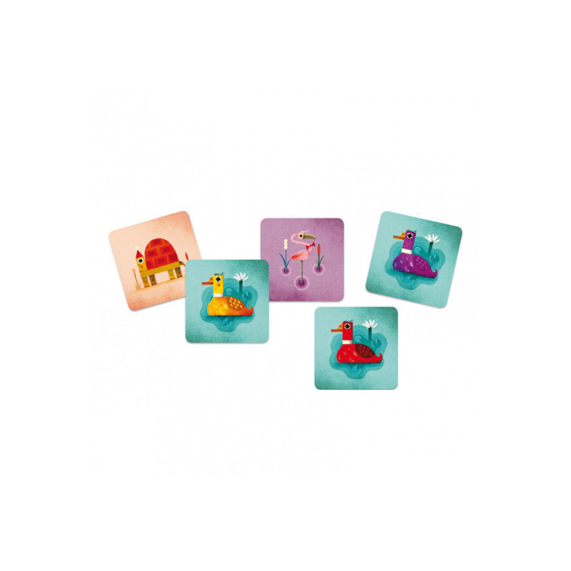 Djeco - Playing card, Crazy ducks