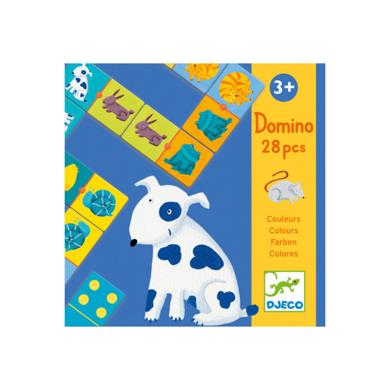 Djeco - Domino Colour animals