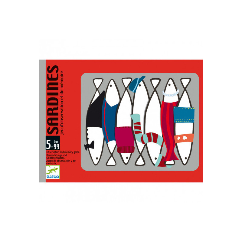 Djeco - Playing cards, Sardines