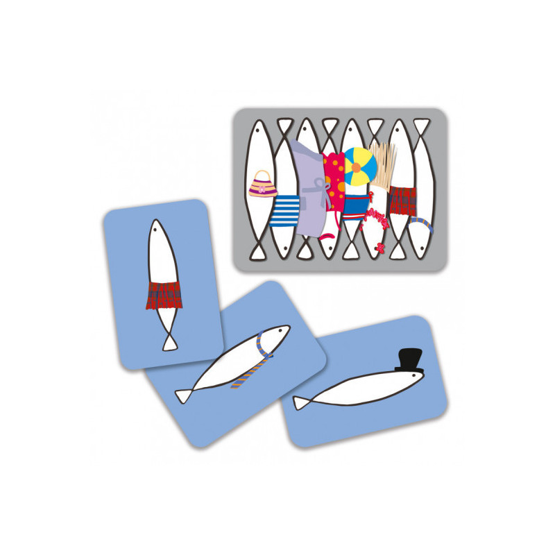 Djeco - Playing cards, Sardines