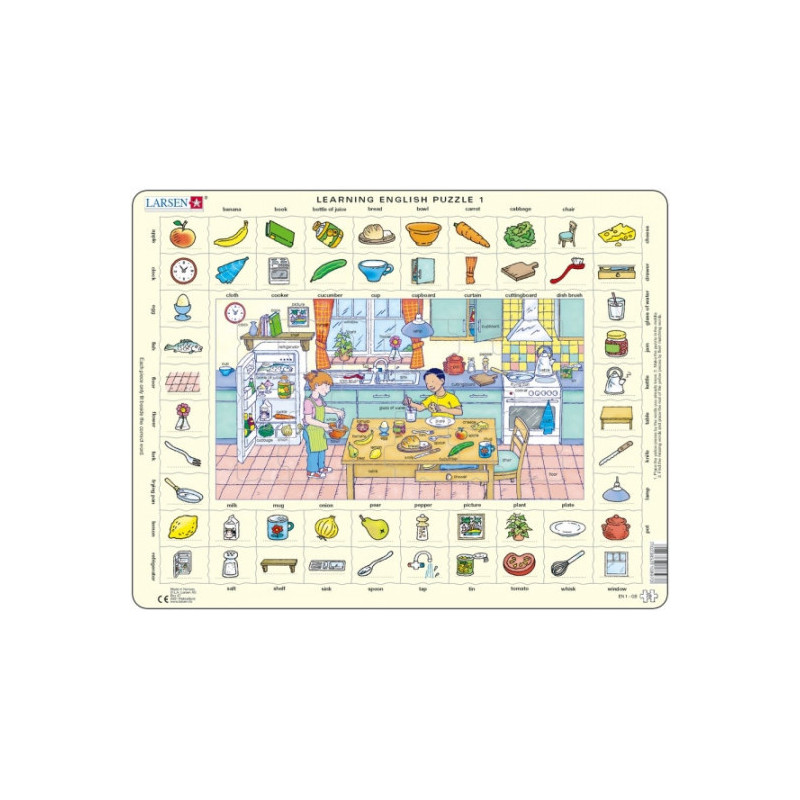 Larsen - Pussel Learning English, The Kitchen