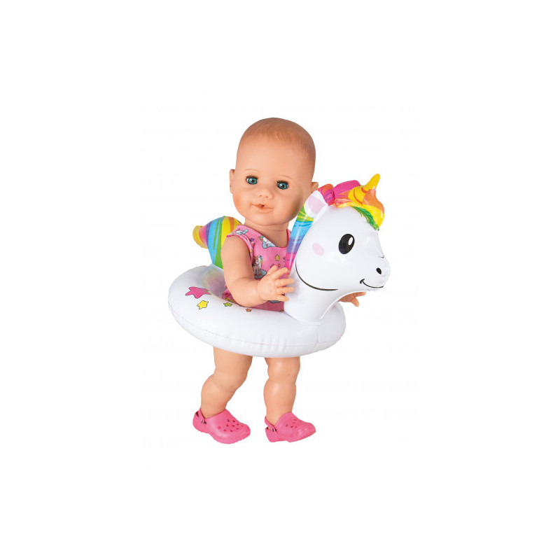 Heless - Badset till dockan, enhörning (28-35 cm)
