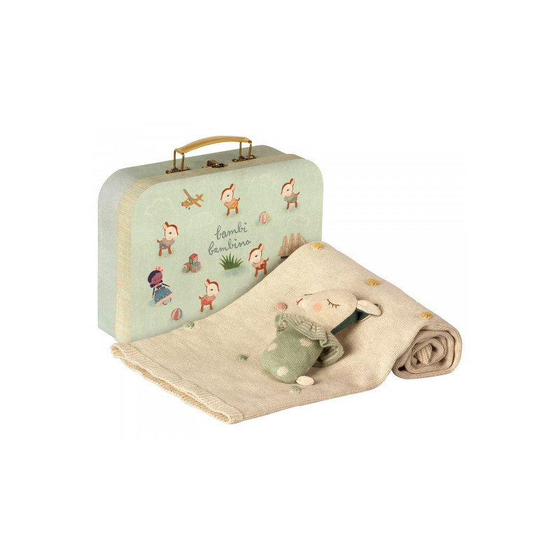 Maileg - Baby gift set, Dusty Mint