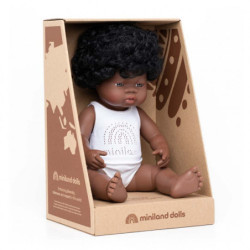 Miniland - Docka Zula, 38 cm
