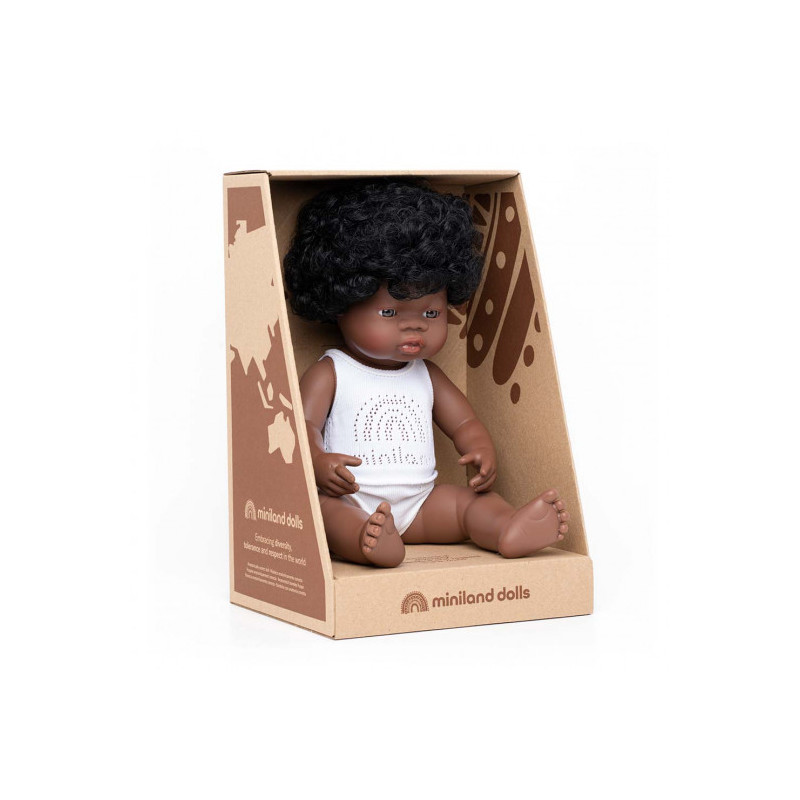 Miniland - Docka Zula, 38 cm