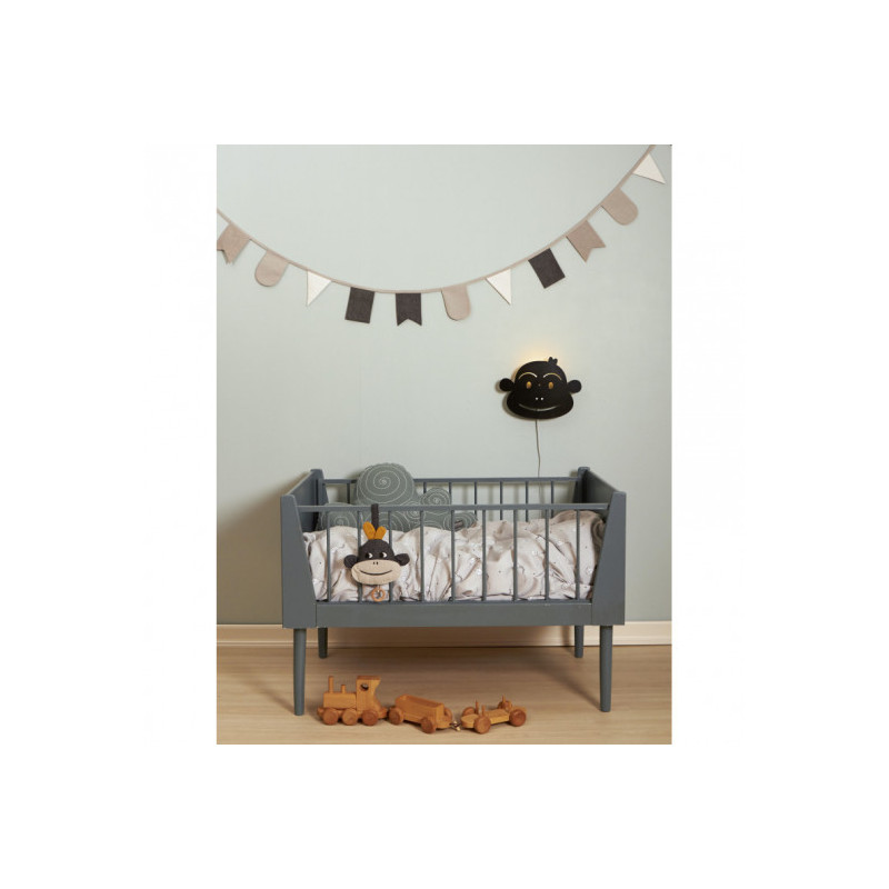 Roommate - Kite bedset Baby, grey/black
