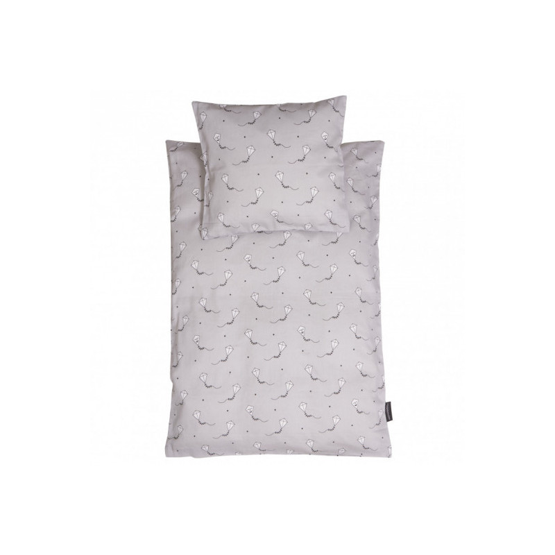 Roommate - Kite bedset Baby, grey/black