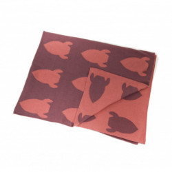 Pellianni - Knitted blanket organic red