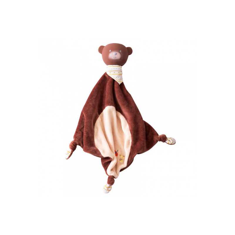 Tikiri - Bear Comforter with rubber head