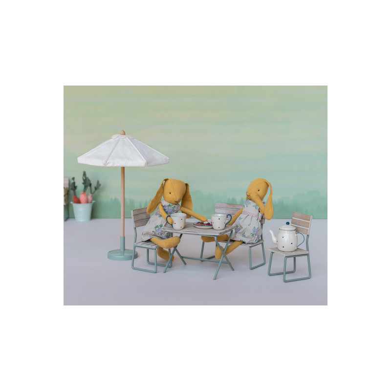 Maileg - Garden set, table with chair and bench