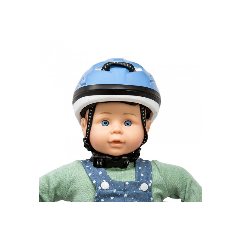 MaMaMeMo - Grå cykelhjälm till dockan