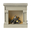 Maileg - Miniature fireplace, off white