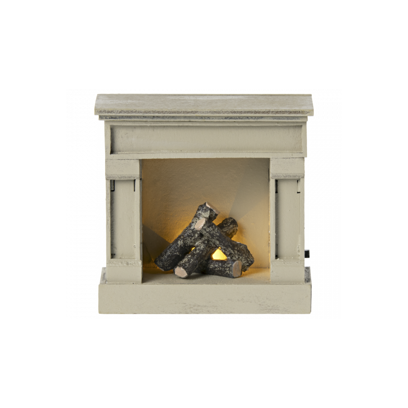 Maileg - Miniature fireplace, off white