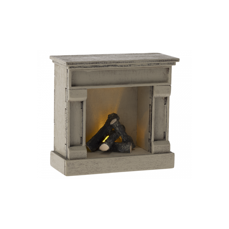 Maileg - Miniature fireplace, off white