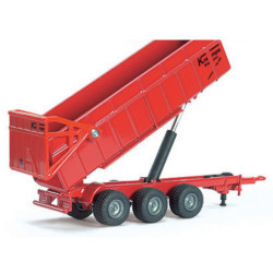 Siku - Traktor M.F,3-Axlat Släp 1:87