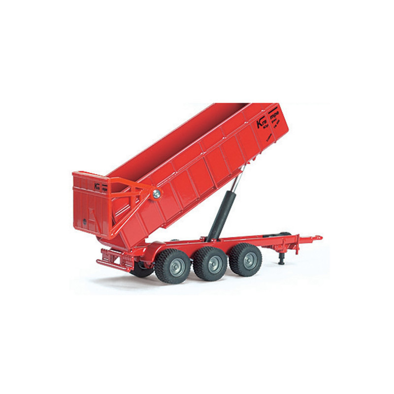 Siku - Traktor M.F,3-Axlat Släp 1:87