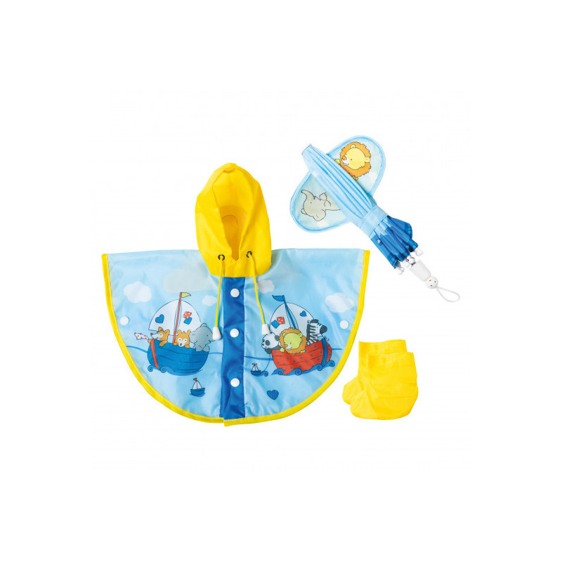 Heless - Regn set, Sailing Friends, 35-45cm