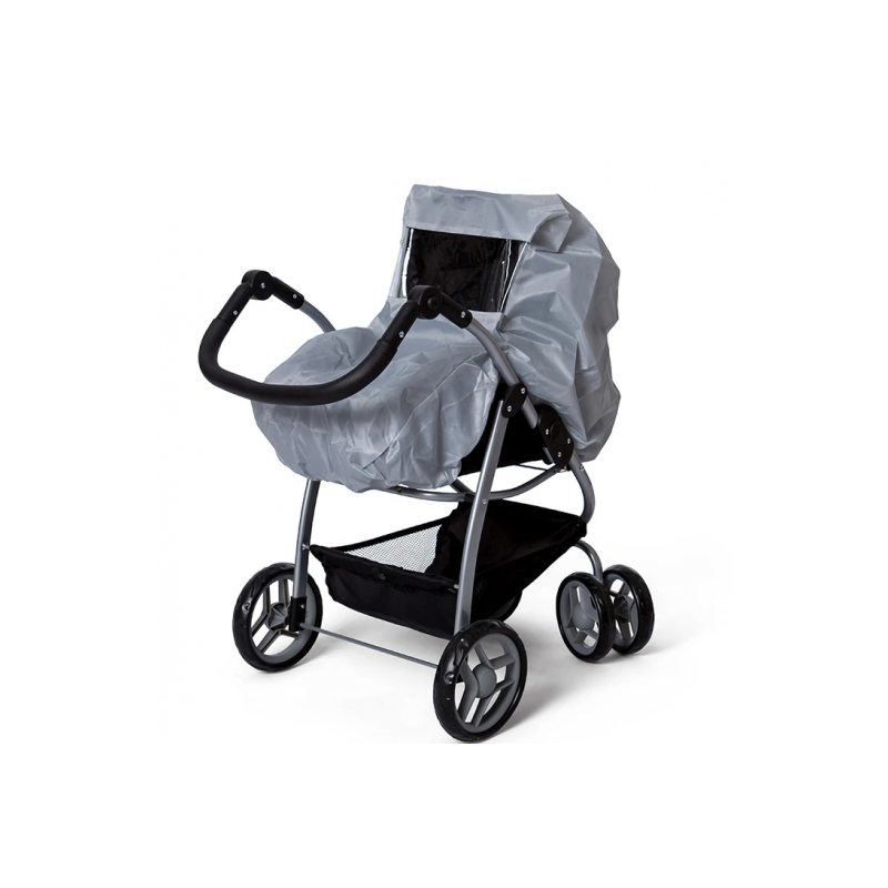 Mini Mommy - Regnskydd dockvagn, grå