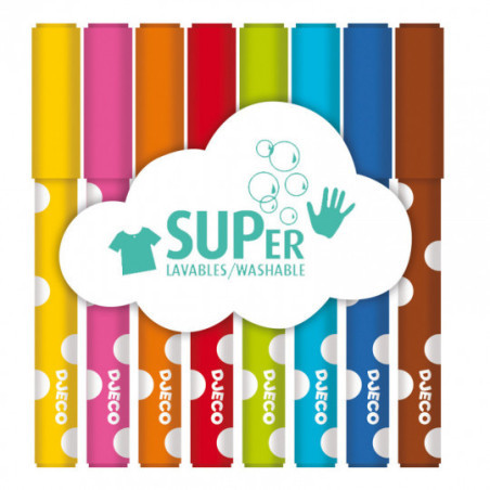 Djeco - 8 felt-tips for little ones