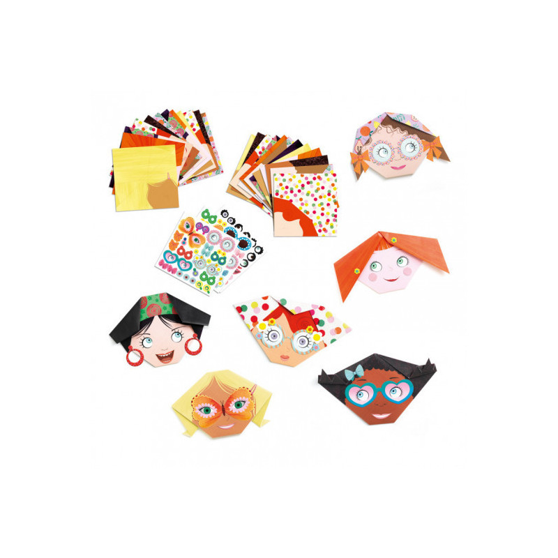 Djeco - Origami, Pretty faces