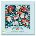 Djeco - Wooden beads, Small animals