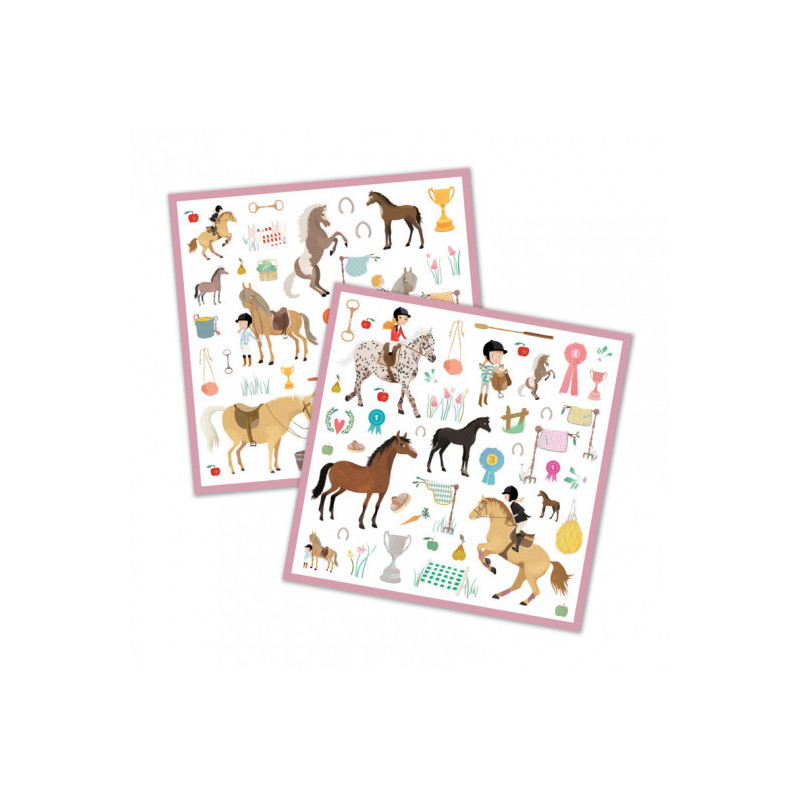 Djeco - Stickers. horses