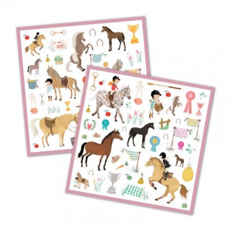 Djeco - Stickers. horses