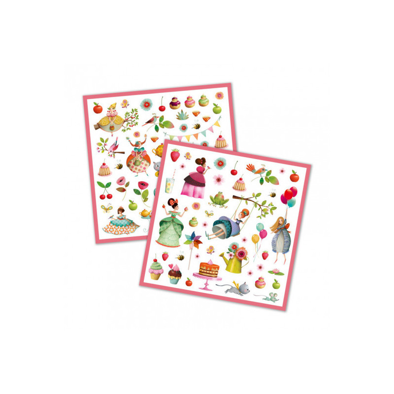 Djeco - Stickers Princesses tea party