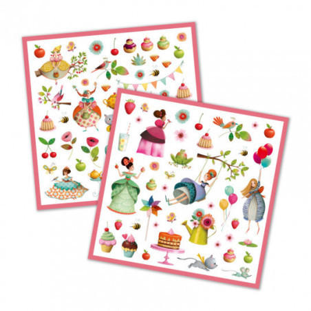 Djeco - Stickers Princesses tea party