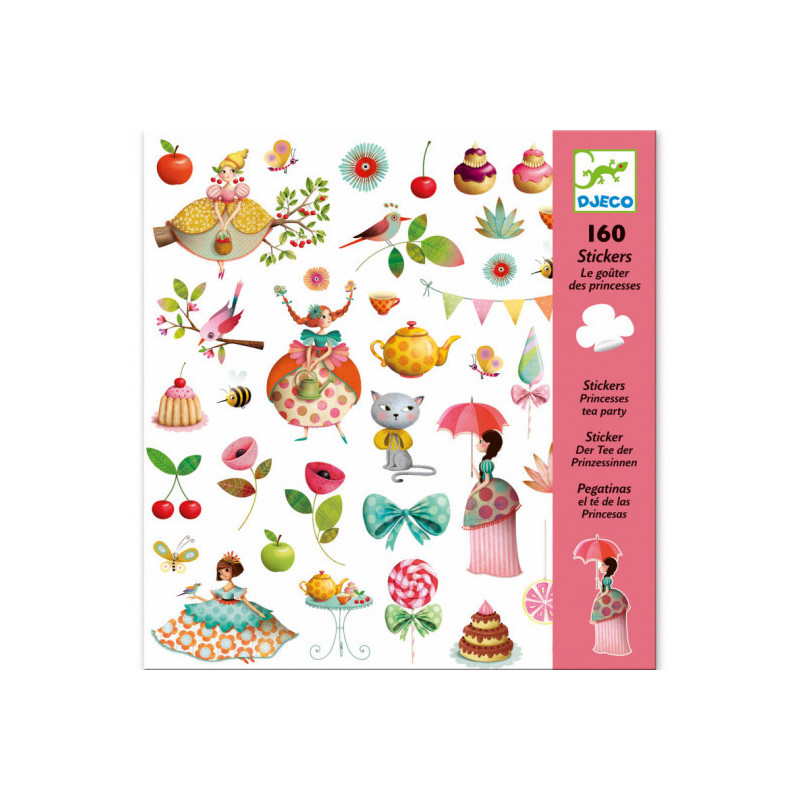 Djeco - Stickers Princesses tea party