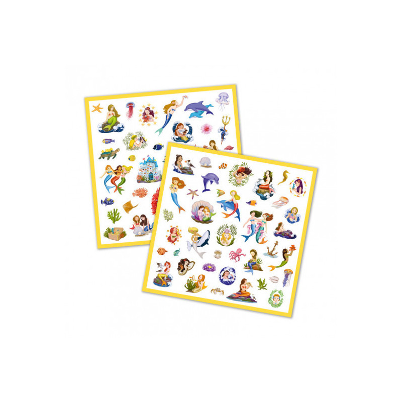Djeco - Stickers, Mermaid
