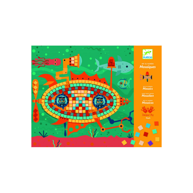 Djeco - Mosaic kits - Ace at the wheel