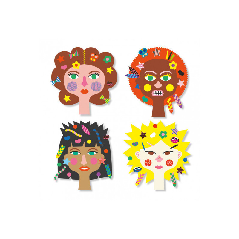Djeco - Stickers, Hairdresser