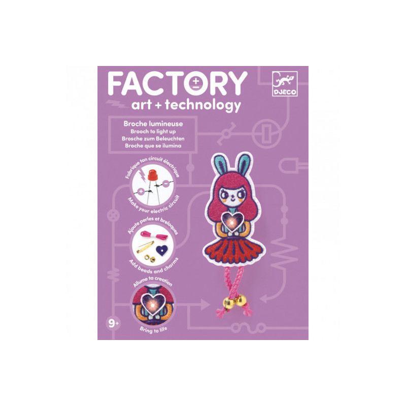 Djeco - Brooch - Bunny girl