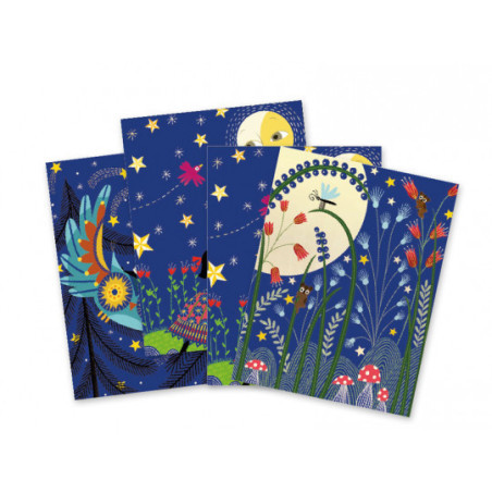 Djeco - Scratch card, Full moon