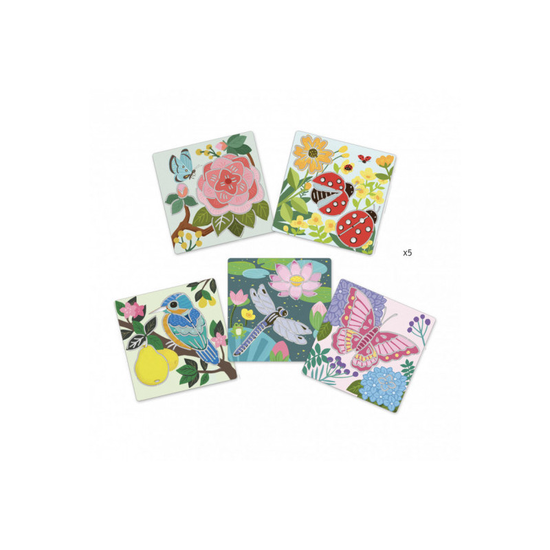 Djeco - Stencil, Garden wings