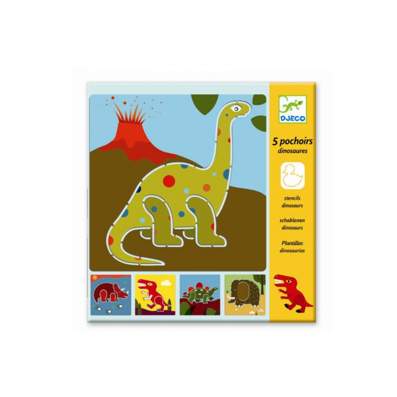 Djeco - Stencils, Dinosaurs