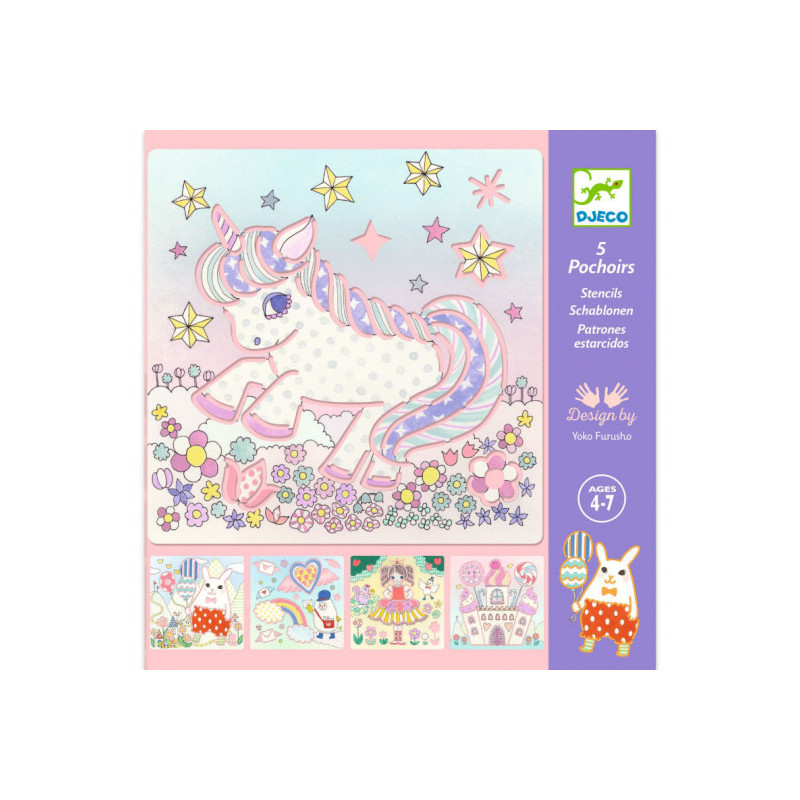 Djeco - Stencils, Kawailand