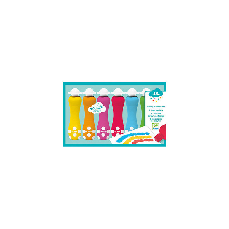 Djeco - 6 foarm markers