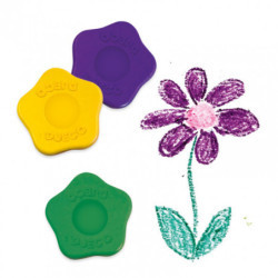 Djeco - 12 flower crayons for toddlers