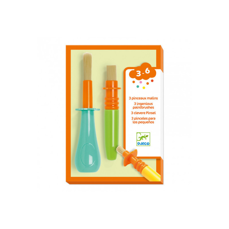 Djeco - 3 ingenious paintbrushes