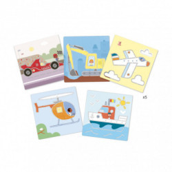 Djeco - Stencil, Transports & Co