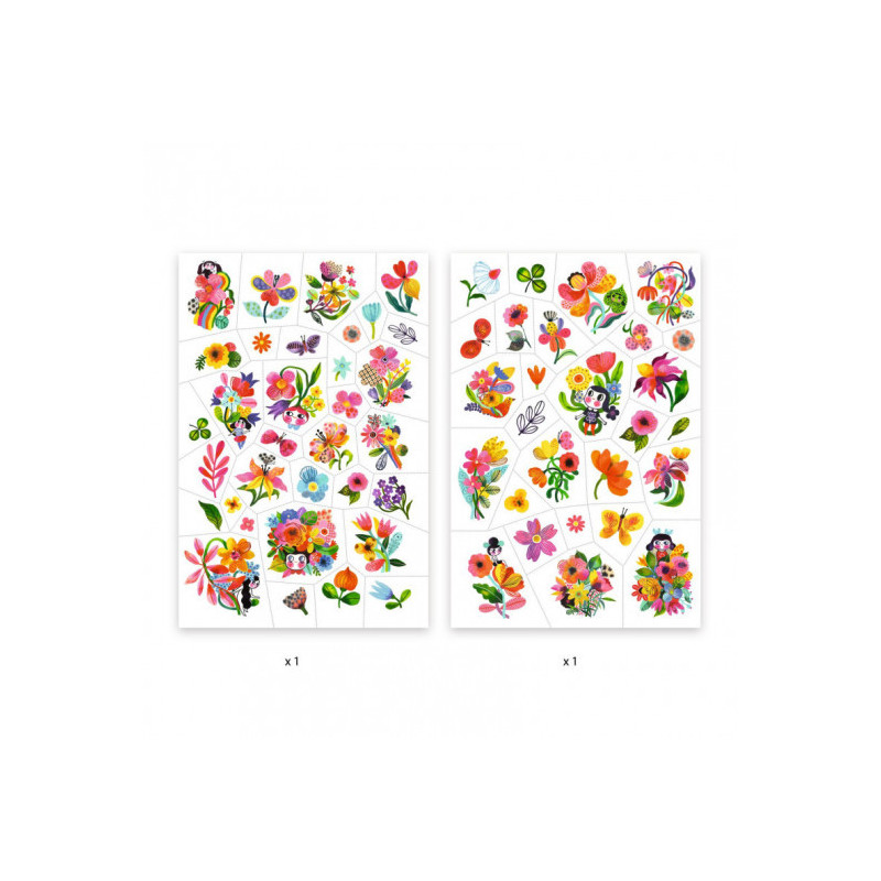 Djeco - Tattoo, Aqua flor