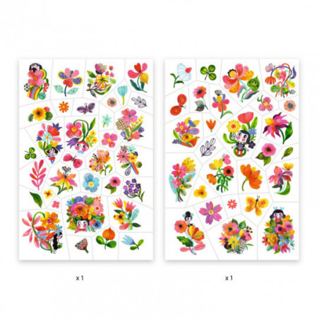 Djeco - Tattoo, Aqua flor