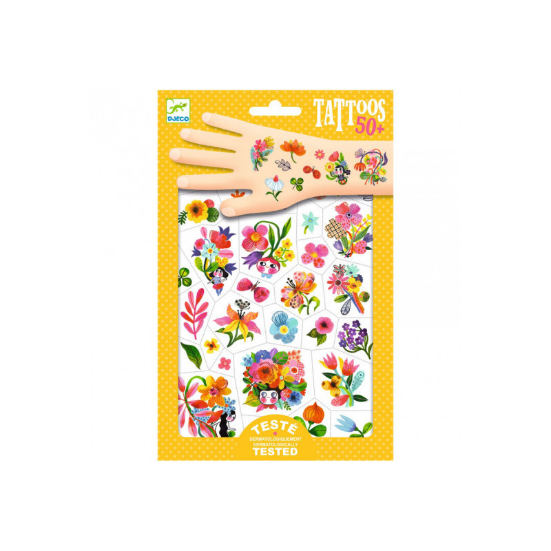 Djeco - Tattoo, Aqua flor